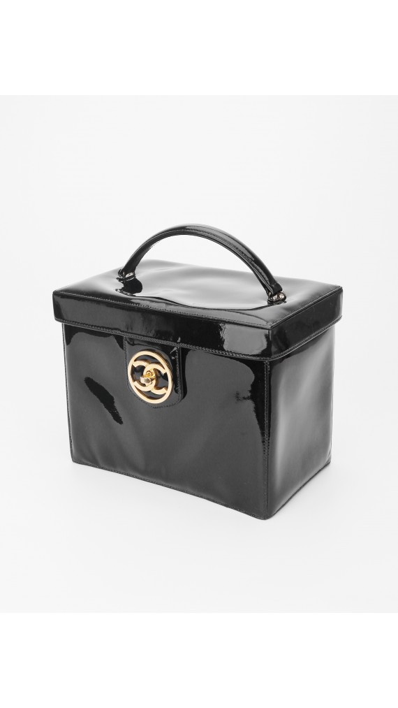 Chanel Vanity Bag Patent Leather