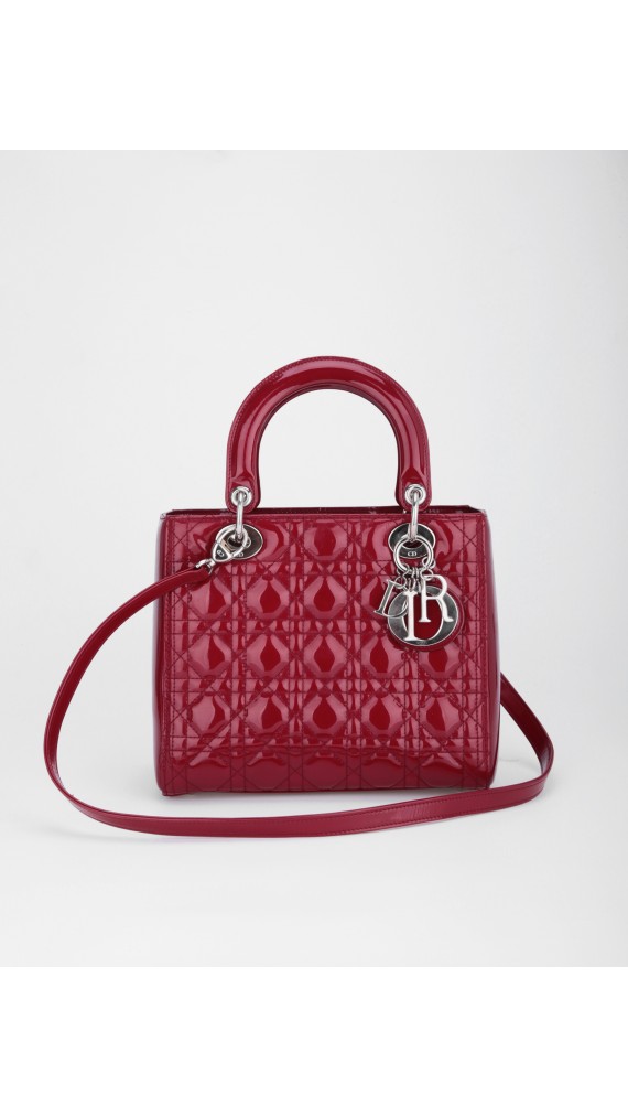 Lady Dior Patent Bag Size Medium