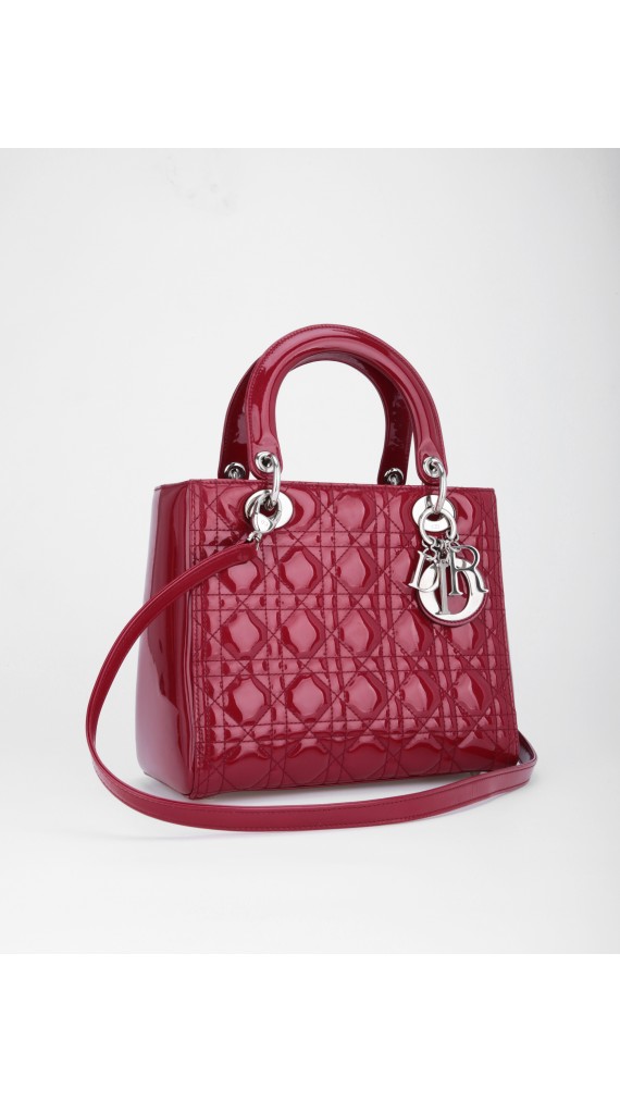 Lady Dior Patent Bag Size Medium