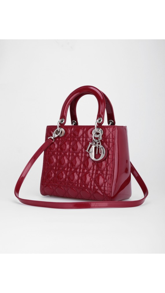 Lady Dior Patent Bag Size Medium