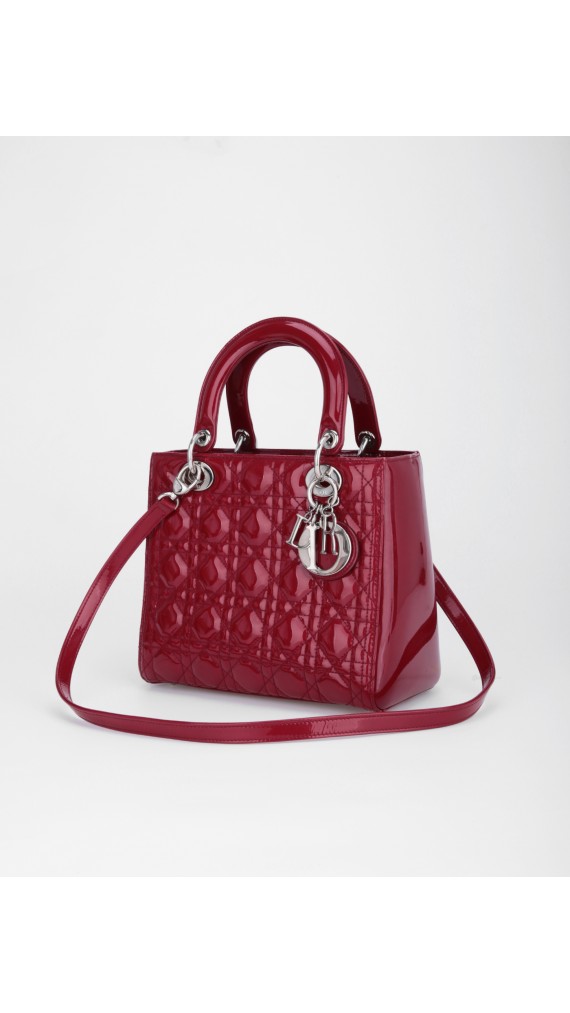 Lady Dior Patent Bag Size Medium