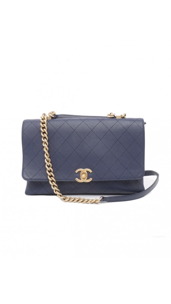 Chanel Single Flap Shoulder Bag with Handle