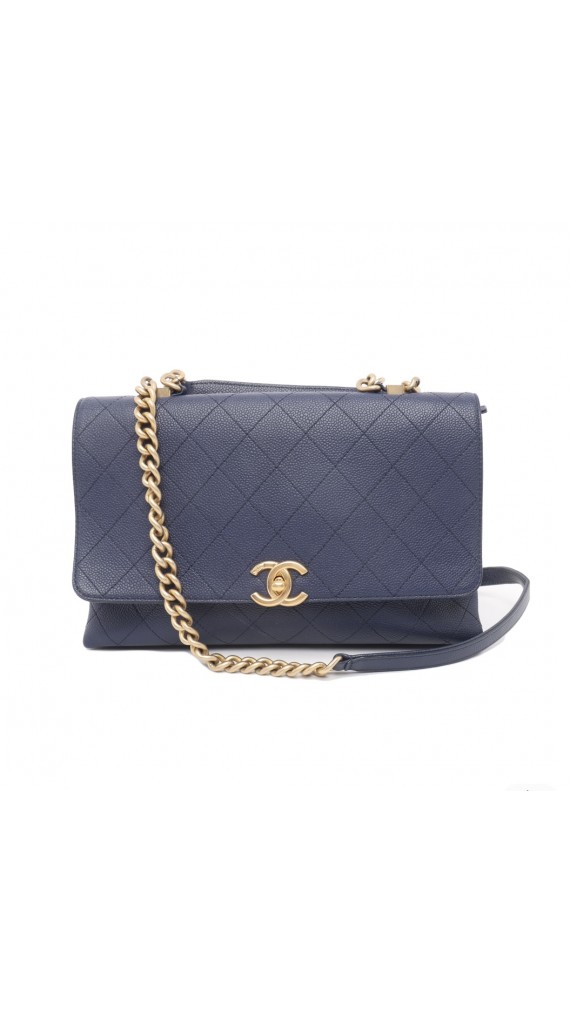 Chanel Single Flap Shoulder Bag with Handle