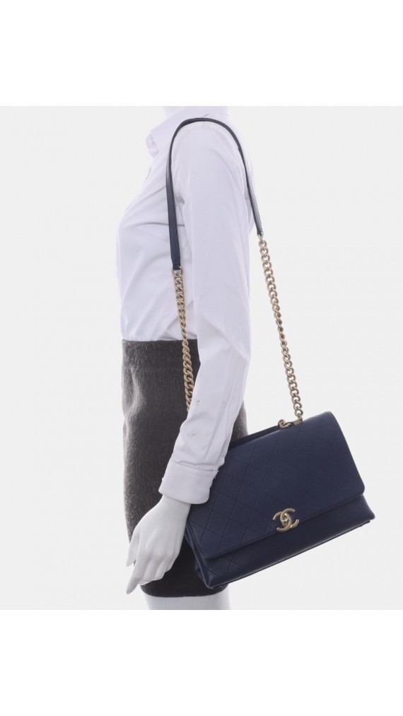 Chanel Single Flap Shoulder Bag with Handle