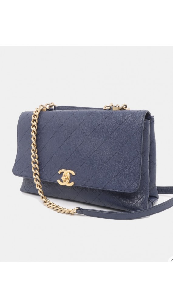 Chanel Single Flap Shoulder Bag with Handle