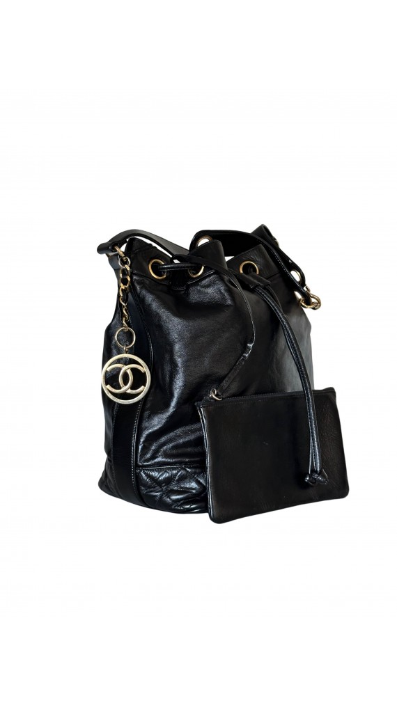 Vintage Chanel Bucket Bag m. Clutch