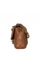 Chanel Classic Flap Bag med Charm Caramel Cognac