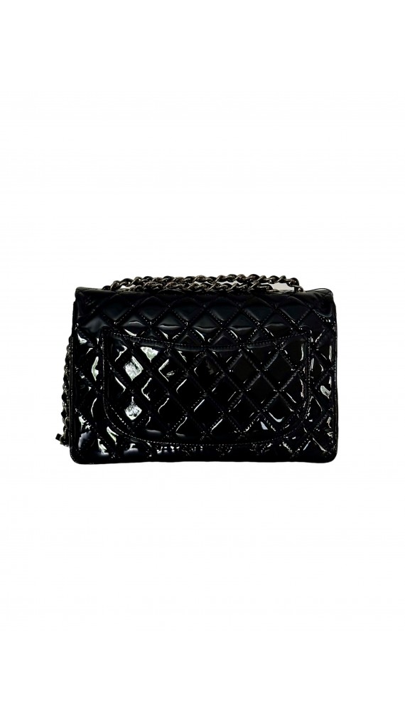 Chanel Classic Flap Bag Size Jumbo i Patent