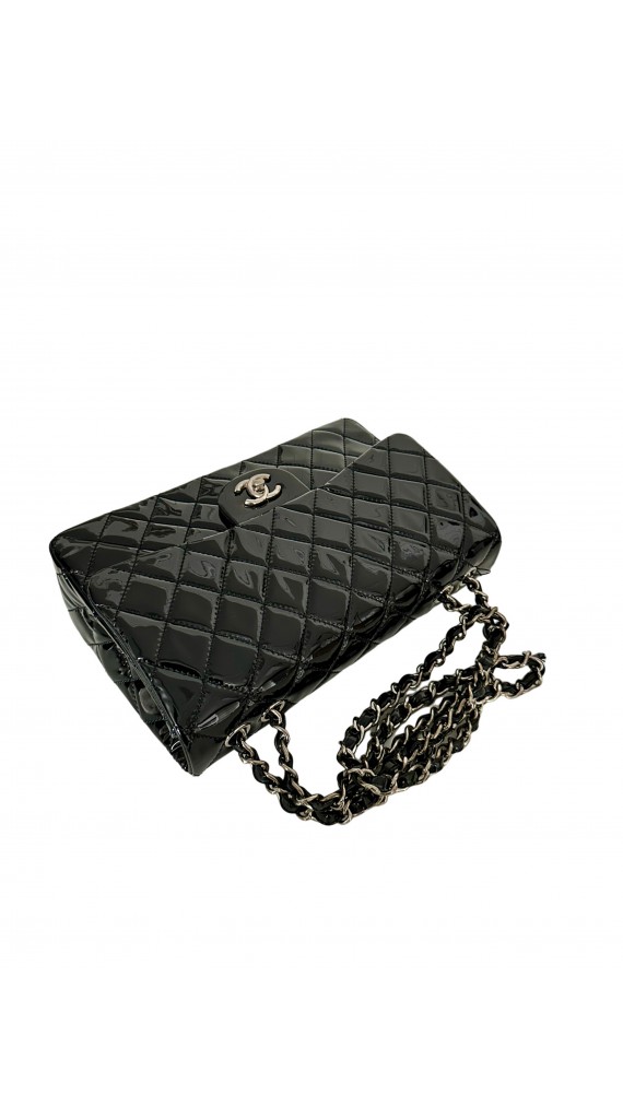 Chanel Classic Flap Bag Size Jumbo i Patent