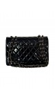 Chanel Classic Flap Bag Size Jumbo i Patent