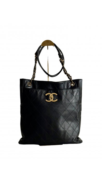 Chanel Vintage Quilted Tote Bag 24k GHW