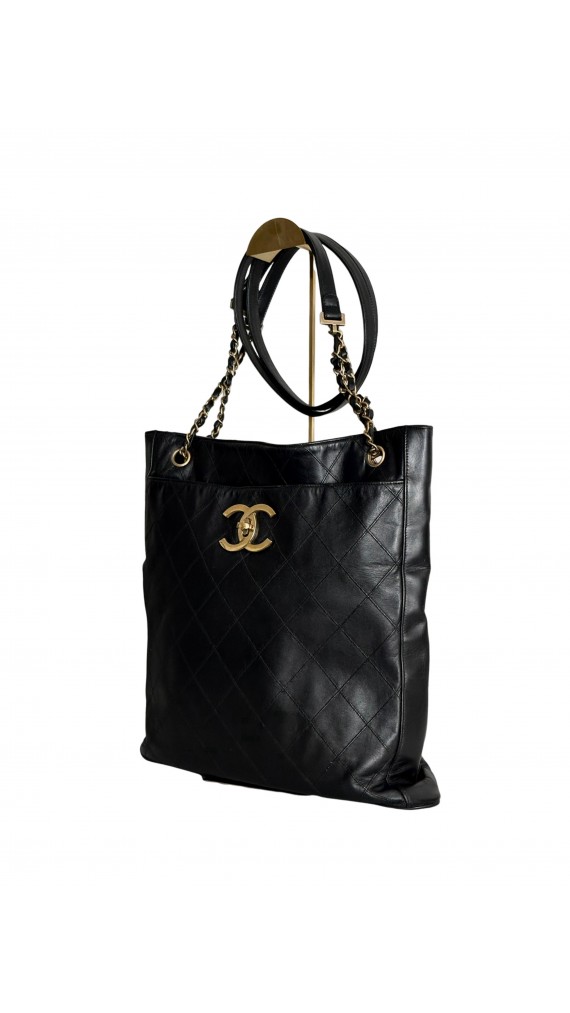 Chanel Vintage Quilted Tote Bag 24k GHW