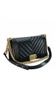 Chanel Boy Bag i Chevron Lammeskinn Shoulder Bag