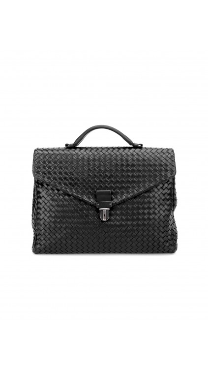 Bottega Veneta Intrecciato Leather Briefcase