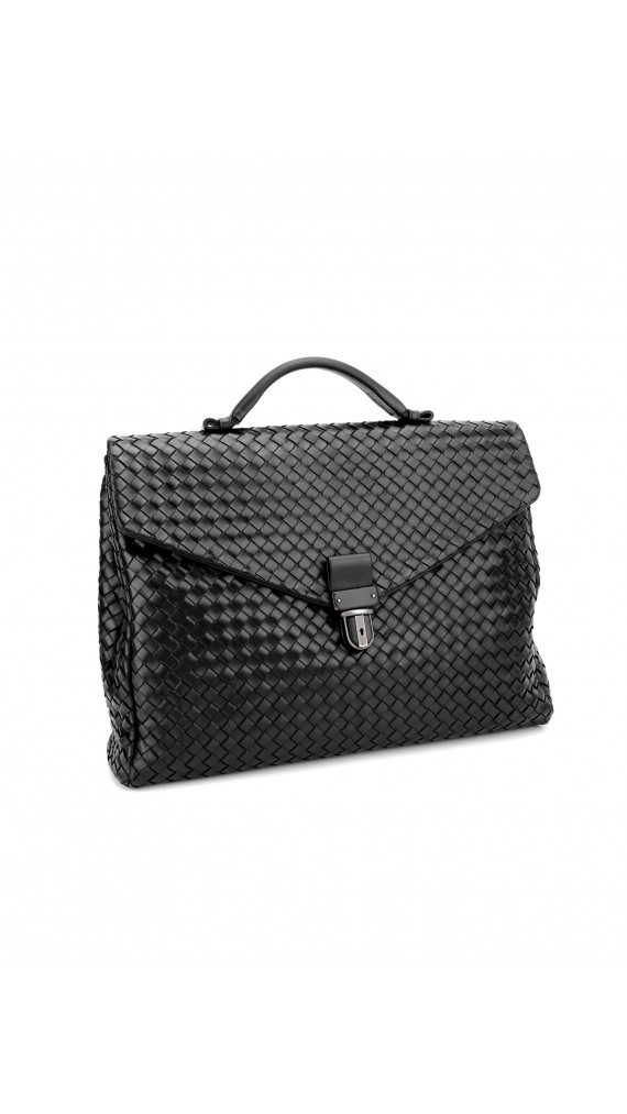 Bottega Veneta Intrecciato Leather Briefcase