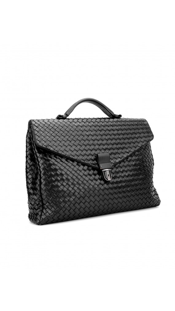 Bottega Veneta Intrecciato Leather Briefcase