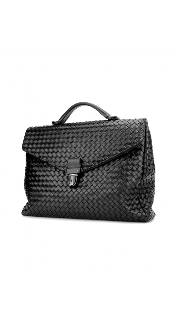 Bottega Veneta Intrecciato Leather Briefcase