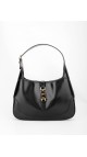 Vintage Gucci Horsebit Hobo-veske i Sort Skinn