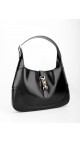 Vintage Gucci Horsebit Hobo-veske i Sort Skinn