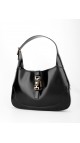 Vintage Gucci Horsebit Hobo-veske i Sort Skinn