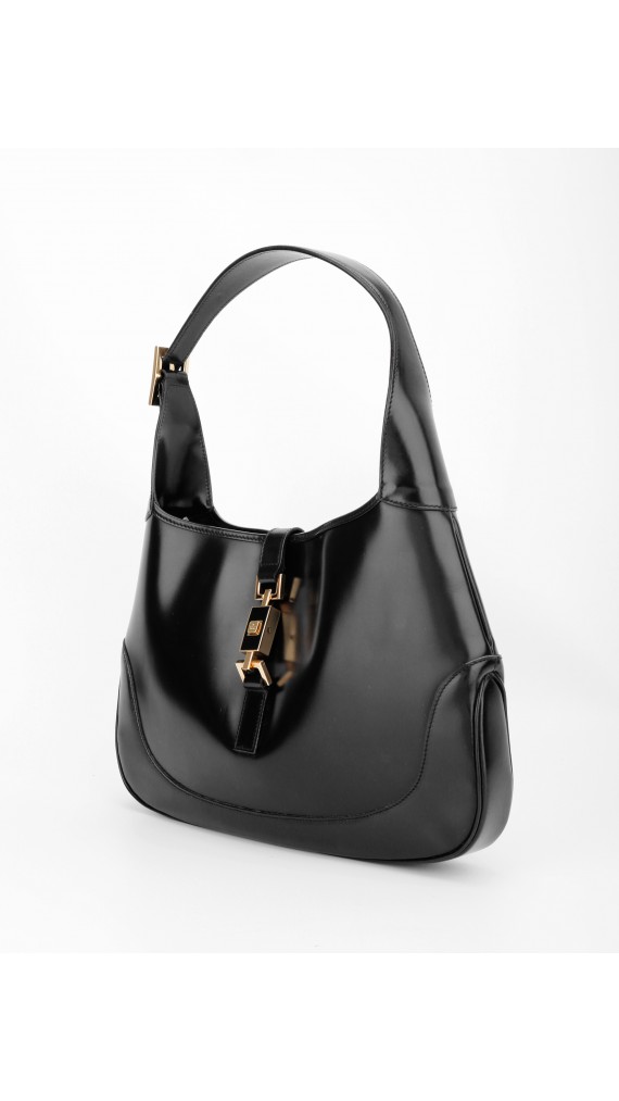 Vintage Gucci Horsebit Hobo-veske i Sort Skinn