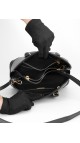 Prada Promenade Saffiano Lux Shoulder Bag i Sort