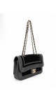 Chanel Metallic Velvet Lammeskinn Flap Bag