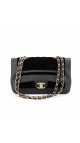 Chanel Metallic Velvet Lammeskinn Flap Bag