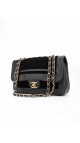 Chanel Metallic Velvet Lammeskinn Flap Bag