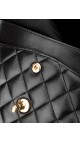 Chanel Classic Double Flap Bag i Size Medium Sort Lammeskinn