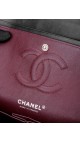 Chanel Classic Double Flap Bag i Sort Lammeskinn