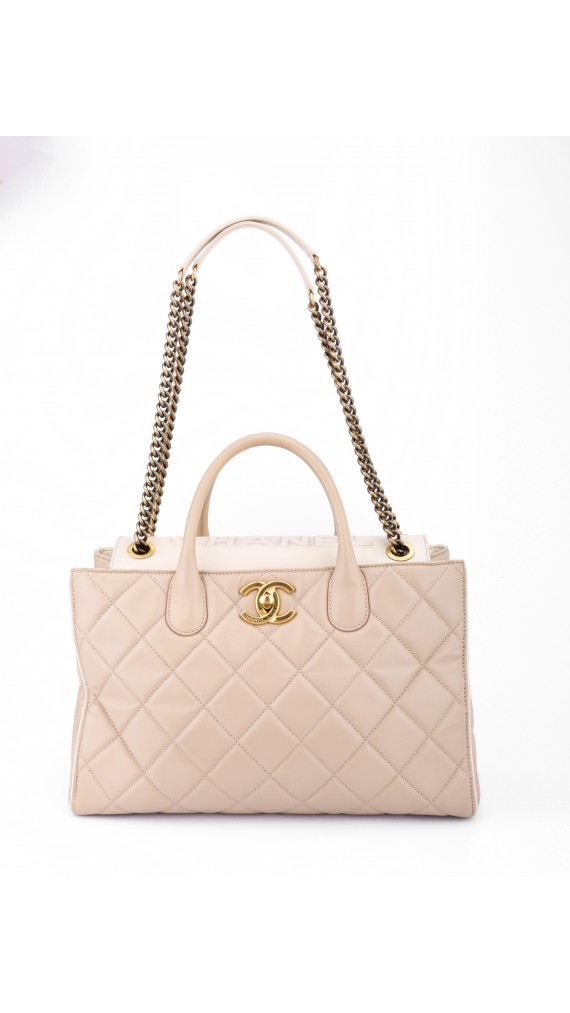 Chanel Portobello Tote Bag White & Beige