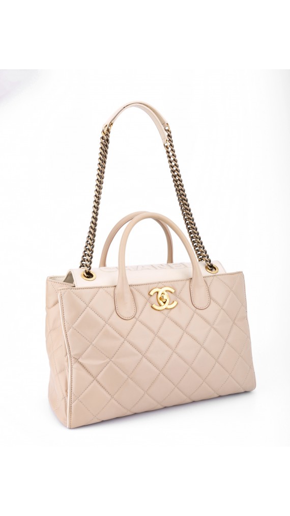 Chanel Portobello Tote Bag White & Beige