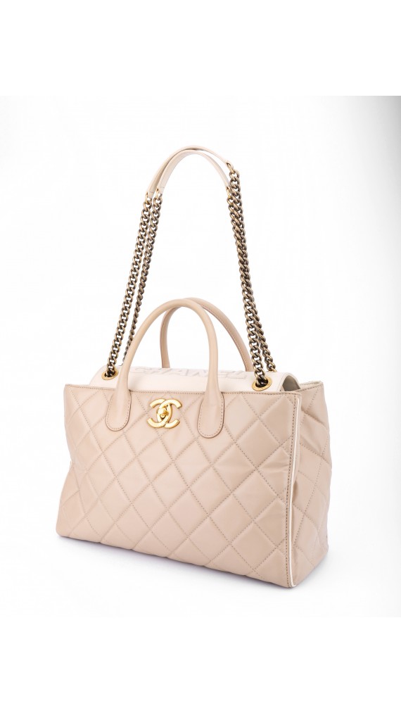 Chanel Portobello Tote Bag White & Beige