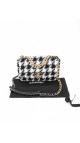 Chanel 19 Bag i Houndstooth Tweed Size Small