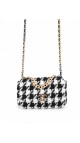 Chanel 19 Bag i Houndstooth Tweed Size Small