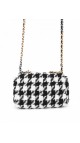 Chanel 19 Bag i Houndstooth Tweed Size Small