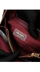 Prada Promenade Lux Mini Tote i Vinrødt Skinn