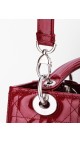 Lady Dior Patent Leather Bag in Red Size Medium