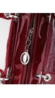 Lady Dior Patent Leather Bag in Red Size Medium