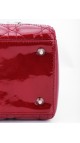 Lady Dior Patent Leather Bag in Red Size Medium