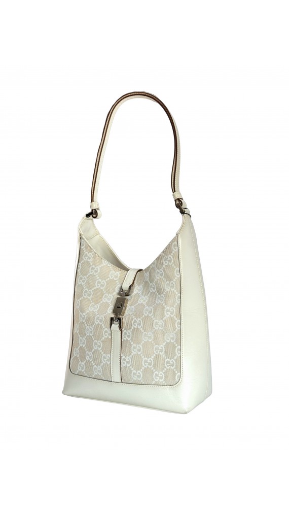 Gucci GG Canvas Beige Hobo Bag