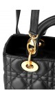 Lady Dior Size Medium Shoulder Bag