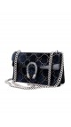 Gucci GG Dionysus Small Blue Velvet Shoulder Bag