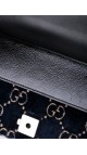 Gucci GG Dionysus Small Blue Velvet Shoulder Bag