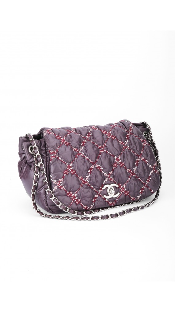 Chanel Puffer-Quilted Flap Shoulder Bag