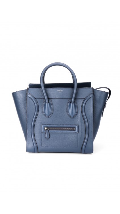 Celine Luggage Bag Size Mini Dusty Blue (Den største str)