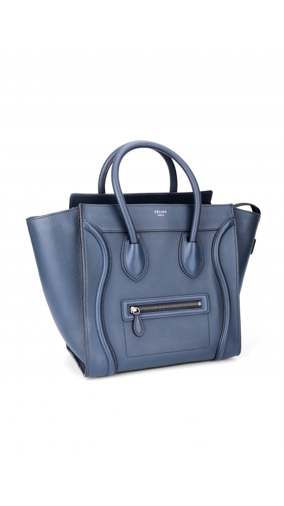 Celine Luggage Bag Size Mini Dusty Blue (Den største str)