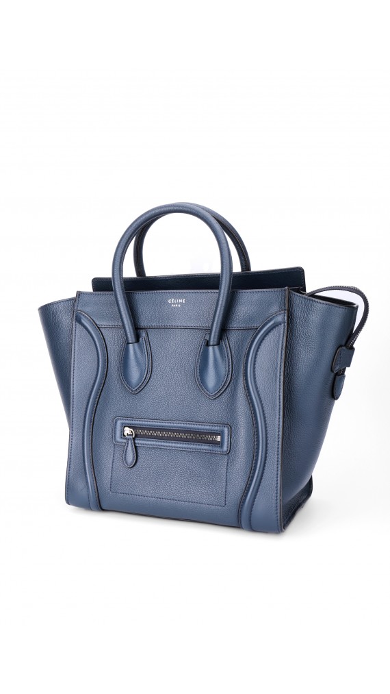 Celine Luggage Bag Size Mini Dusty Blue (Den største str)