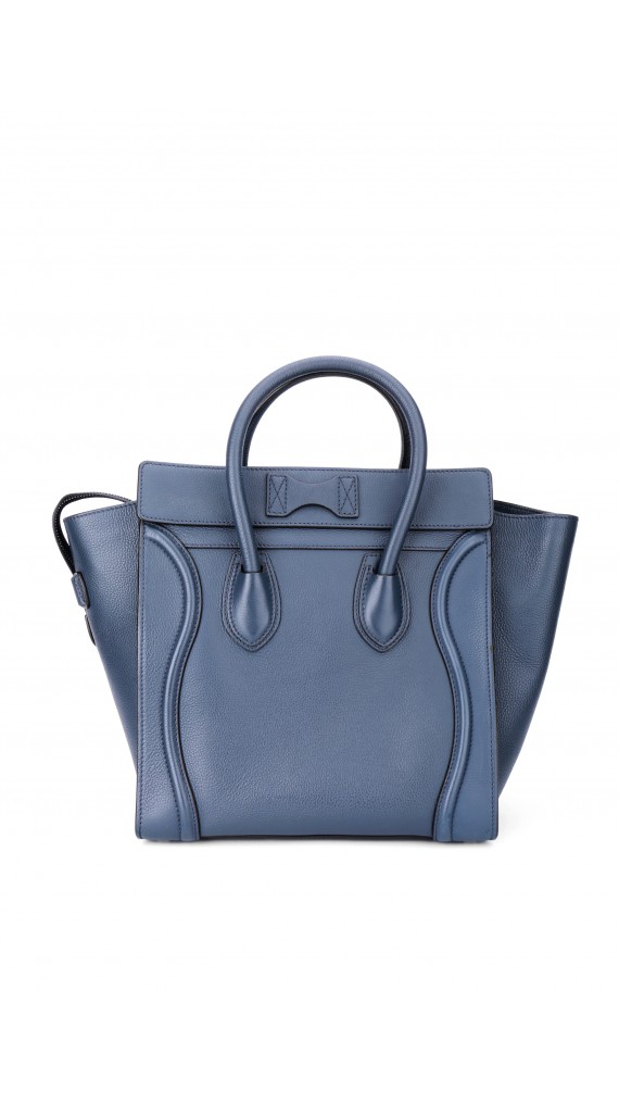 Celine Luggage Bag Size Mini Dusty Blue (Den største str)